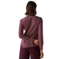 Fig-Light Vanilla - Pack Shot - Regatta Womens-Ladies Federica Stripe Long-Sleeved T-Shirt