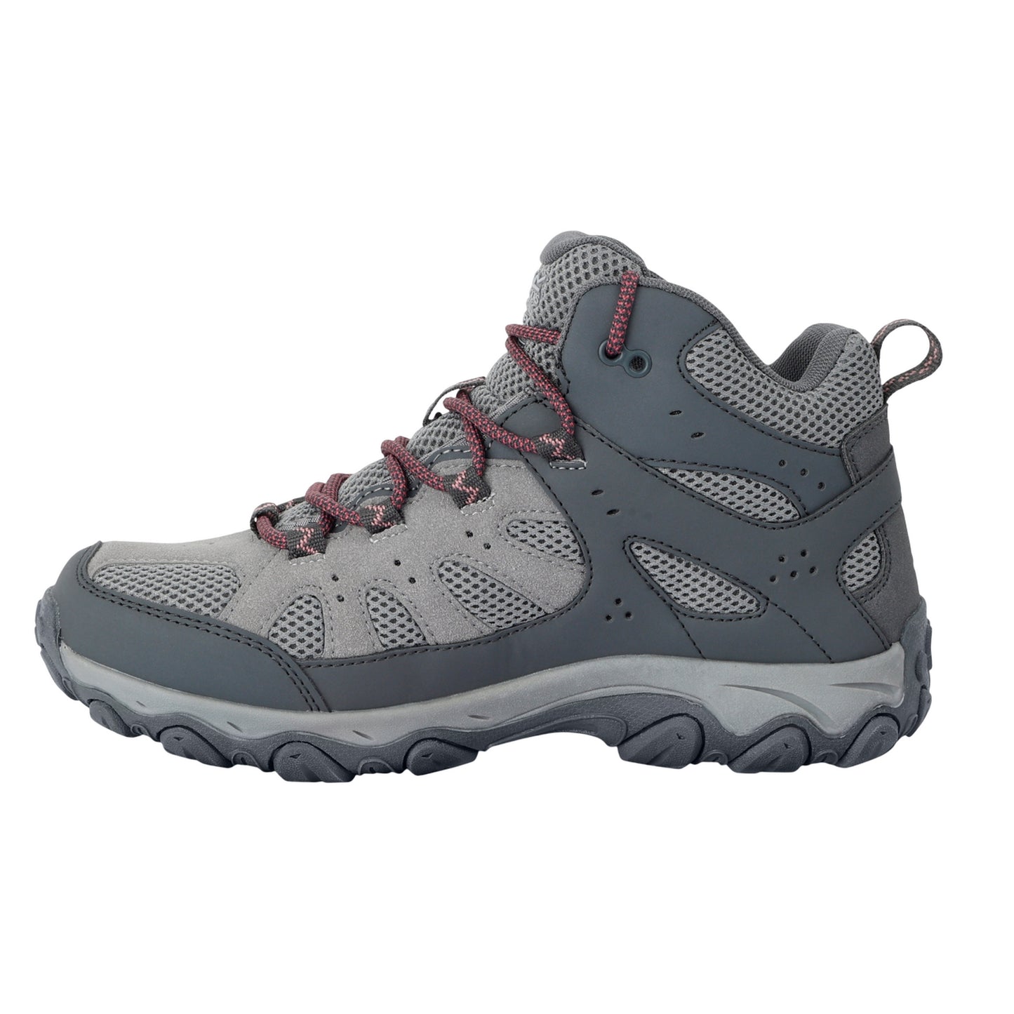 Dark Steel-Dusty Rose - Lifestyle - Regatta Womens-Ladies Edgepoint IV Mid Cut Walking Boots