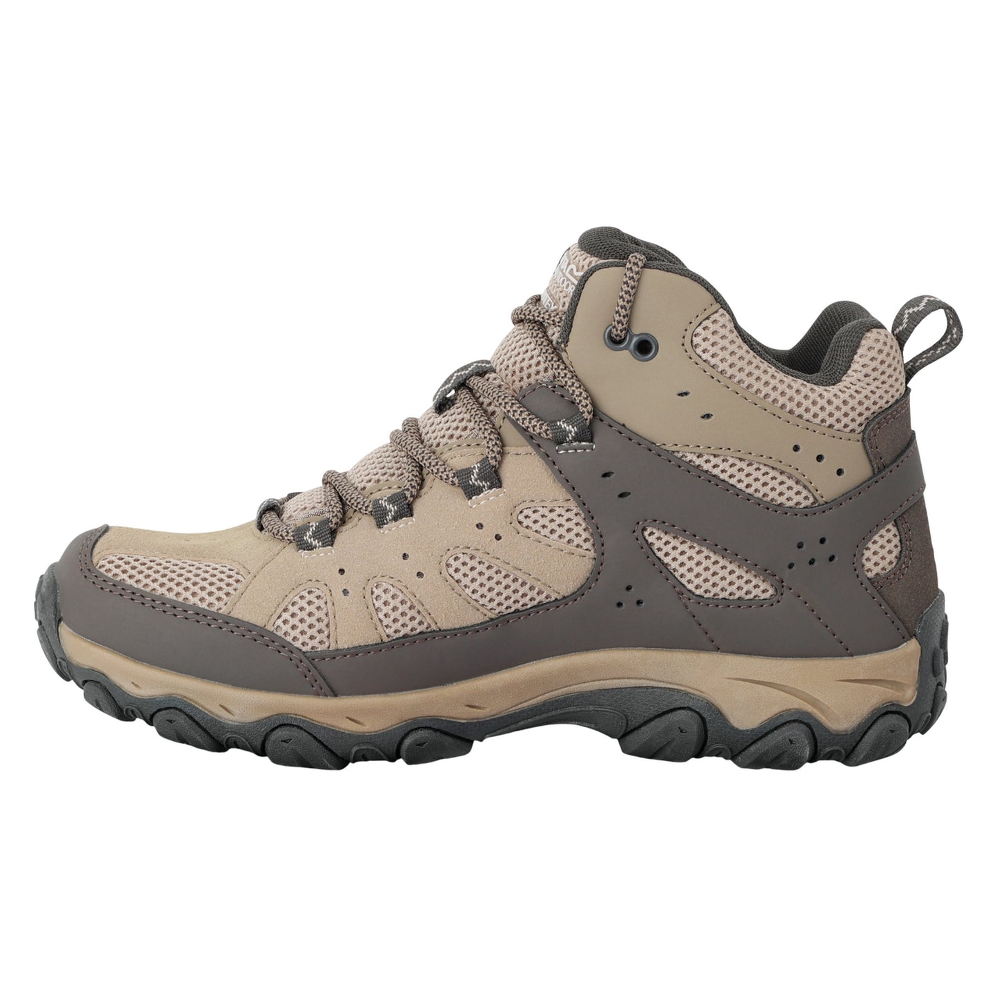 Soft Taupe-Treetop - Lifestyle - Regatta Womens-Ladies Edgepoint IV Mid Cut Walking Boots