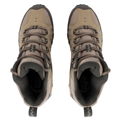 Soft Taupe-Treetop - Pack Shot - Regatta Womens-Ladies Edgepoint IV Mid Cut Walking Boots