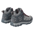 Dark Steel-Dusty Rose - Back - Regatta Womens-Ladies Edgepoint IV Mid Cut Walking Boots