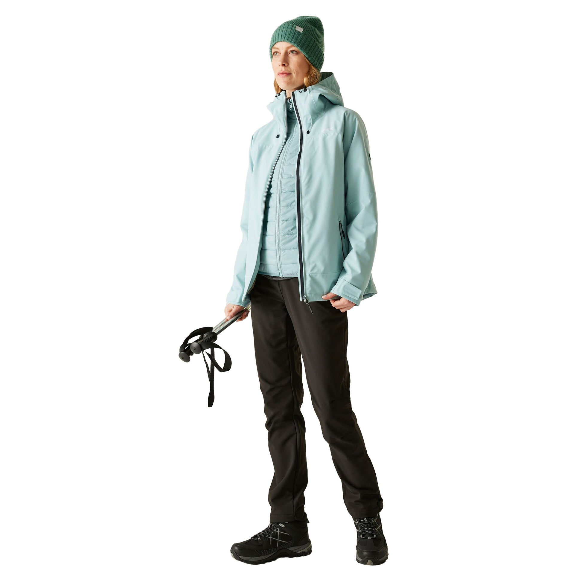 Green Haze - Pack Shot - Regatta Womens-Ladies Wentwood 3 in 1 Jacket