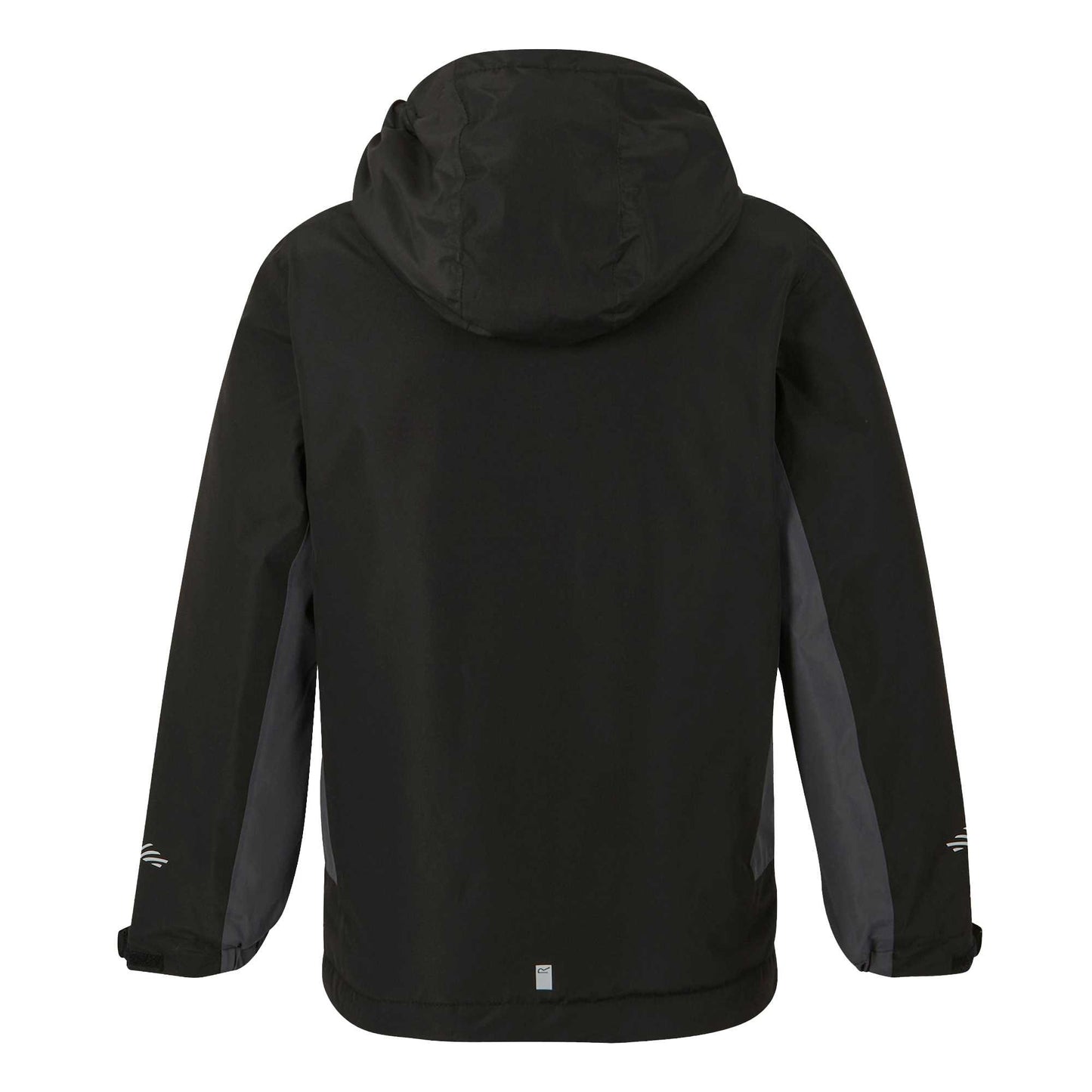 Black-Seal Grey - Back - Regatta Childrens-Kids Hurdle Insulated Waterproof Jacket