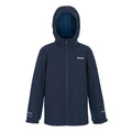 Navy-Moonlight Denim - Front - Regatta Childrens-Kids Hurdle Insulated Waterproof Jacket
