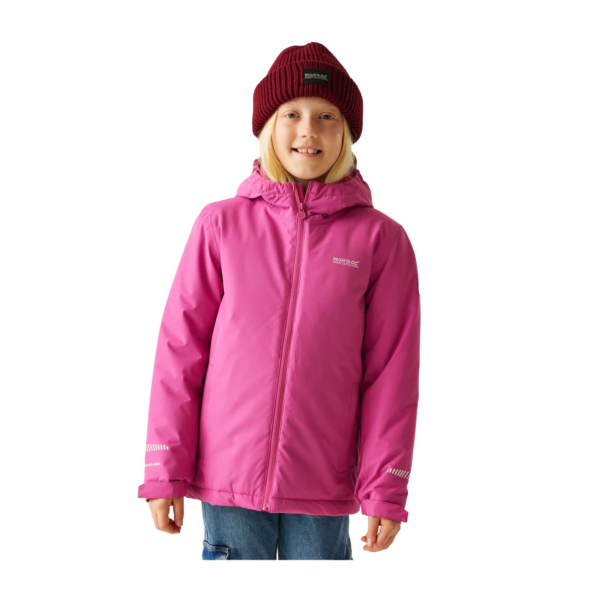 Raspberry Rose - Lifestyle - Regatta Childrens-Kids Hurdle Insulated Waterproof Jacket
