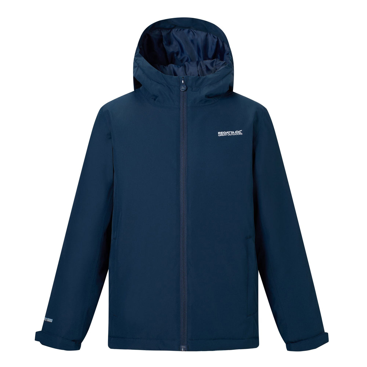 Navy - Front - Regatta Childrens-Kids Hurdle Insulated Waterproof Jacket