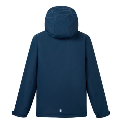 Navy - Back - Regatta Childrens-Kids Hurdle Insulated Waterproof Jacket