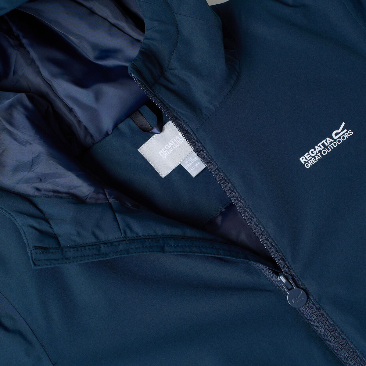 Navy - Pack Shot - Regatta Childrens-Kids Hurdle Insulated Waterproof Jacket