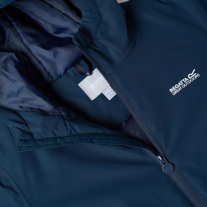 Navy - Pack Shot - Regatta Childrens-Kids Hurdle Insulated Waterproof Jacket