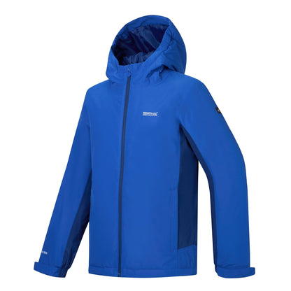 Olympian Blue-Aviator Blue - Side - Regatta Childrens-Kids Hurdle Insulated Waterproof Jacket