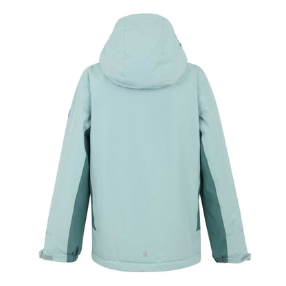 Green Haze-Spruce Green - Back - Regatta Childrens-Kids Hurdle Insulated Waterproof Jacket