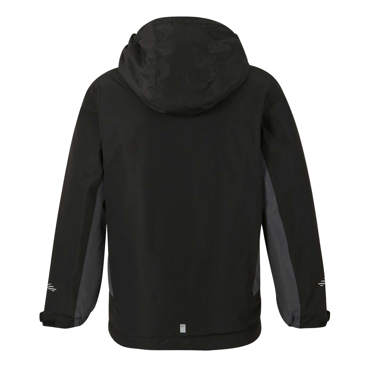 Black-Seal Grey - Back - Regatta Childrens-Kids Hurdle Insulated Waterproof Jacket