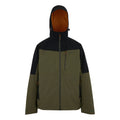 Olive Night-Black - Front - Regatta Mens Wentwood 3 in 1 Jacket