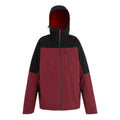 Dark Maroon-Black - Front - Regatta Mens Wentwood 3 in 1 Jacket
