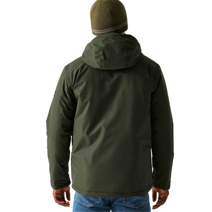 Dark Khaki - Pack Shot - Regatta Mens Sterlings Insulated Waterproof Jacket