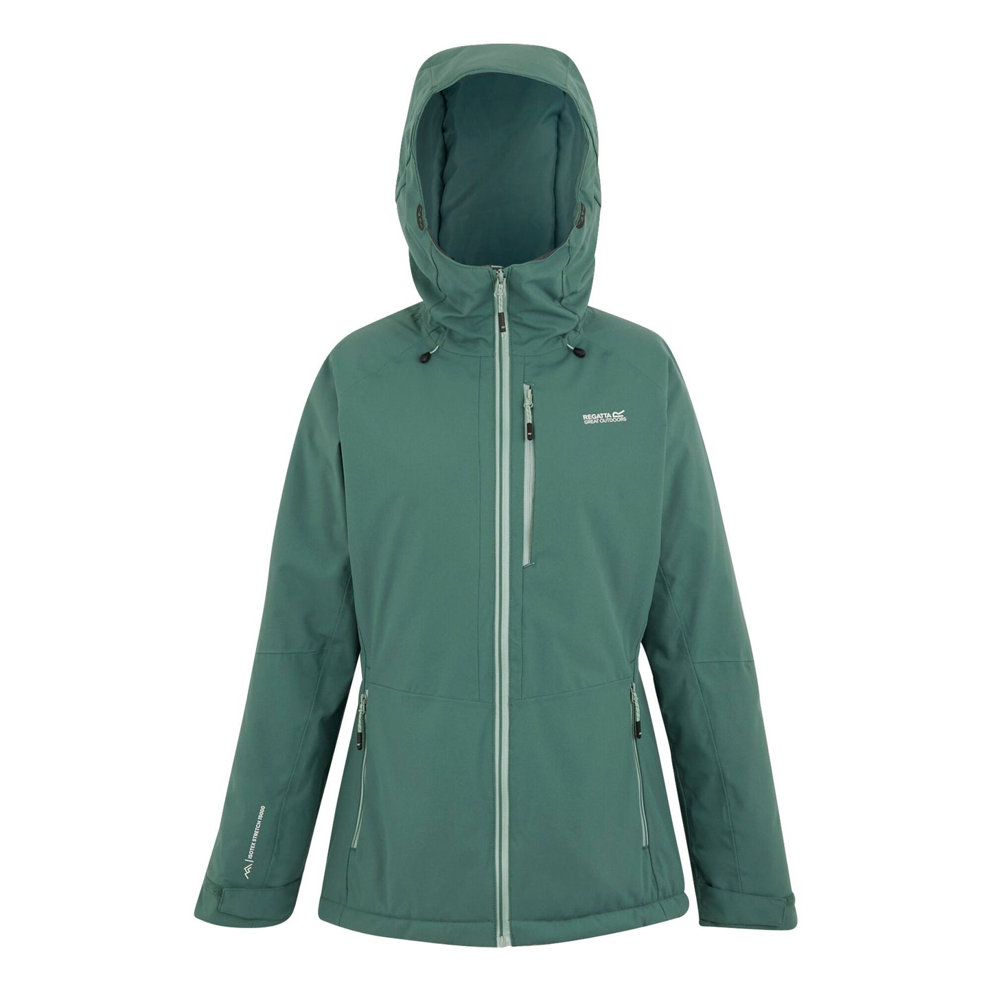 Spruce Green - Front - Regatta Womens-Ladies Highton Stretch Padded Jacket