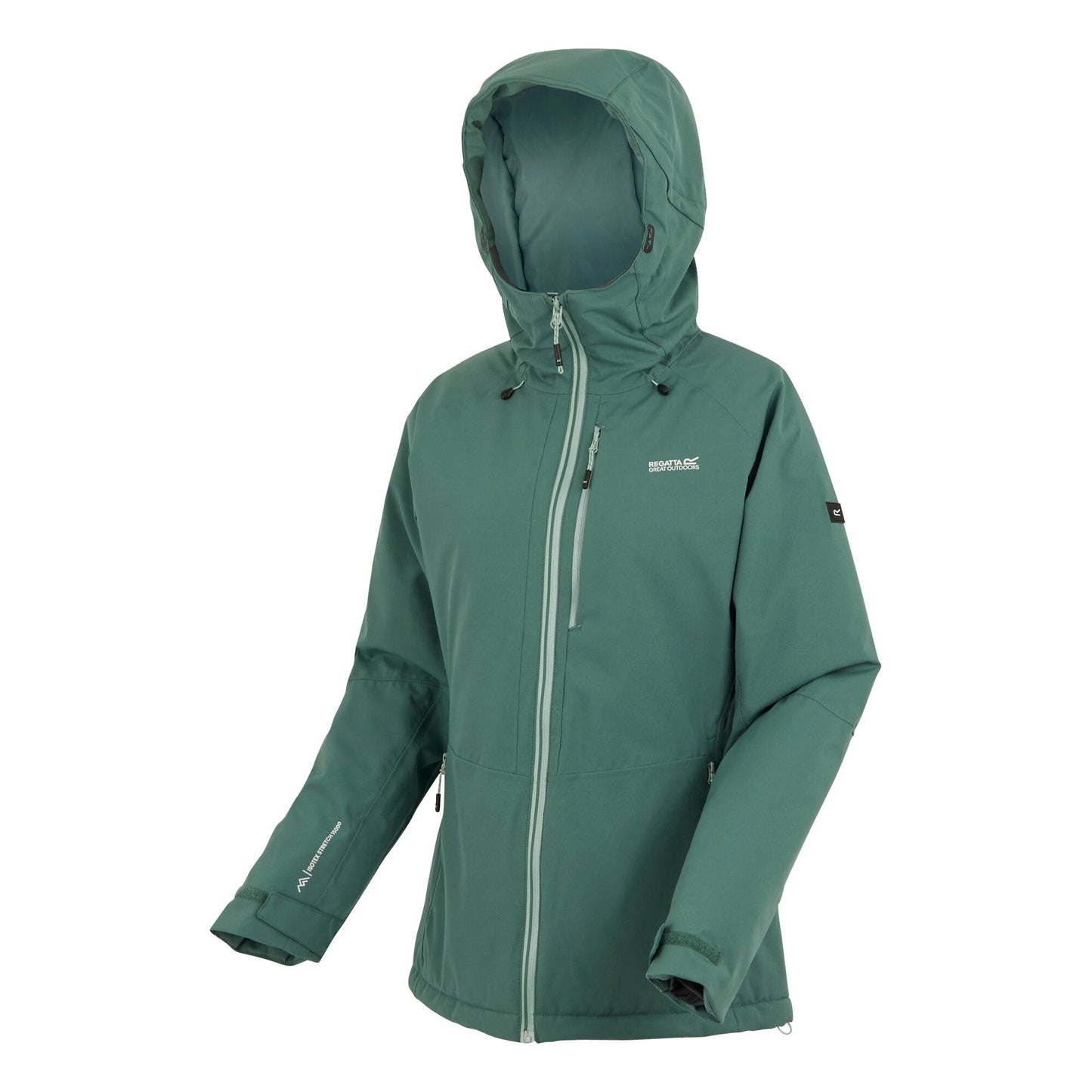 Spruce Green - Side - Regatta Womens-Ladies Highton Stretch Padded Jacket