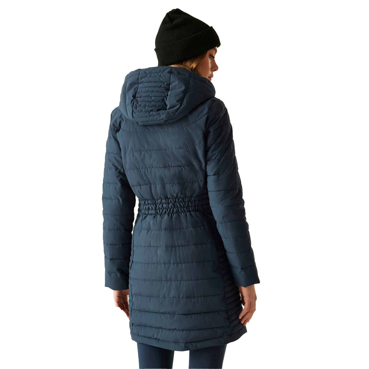 Navy - Pack Shot - Regatta Womens-Ladies Andria Padded Jacket