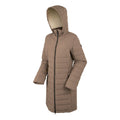 Brown - Pack Shot - Regatta Womens-Ladies Andria Padded Jacket