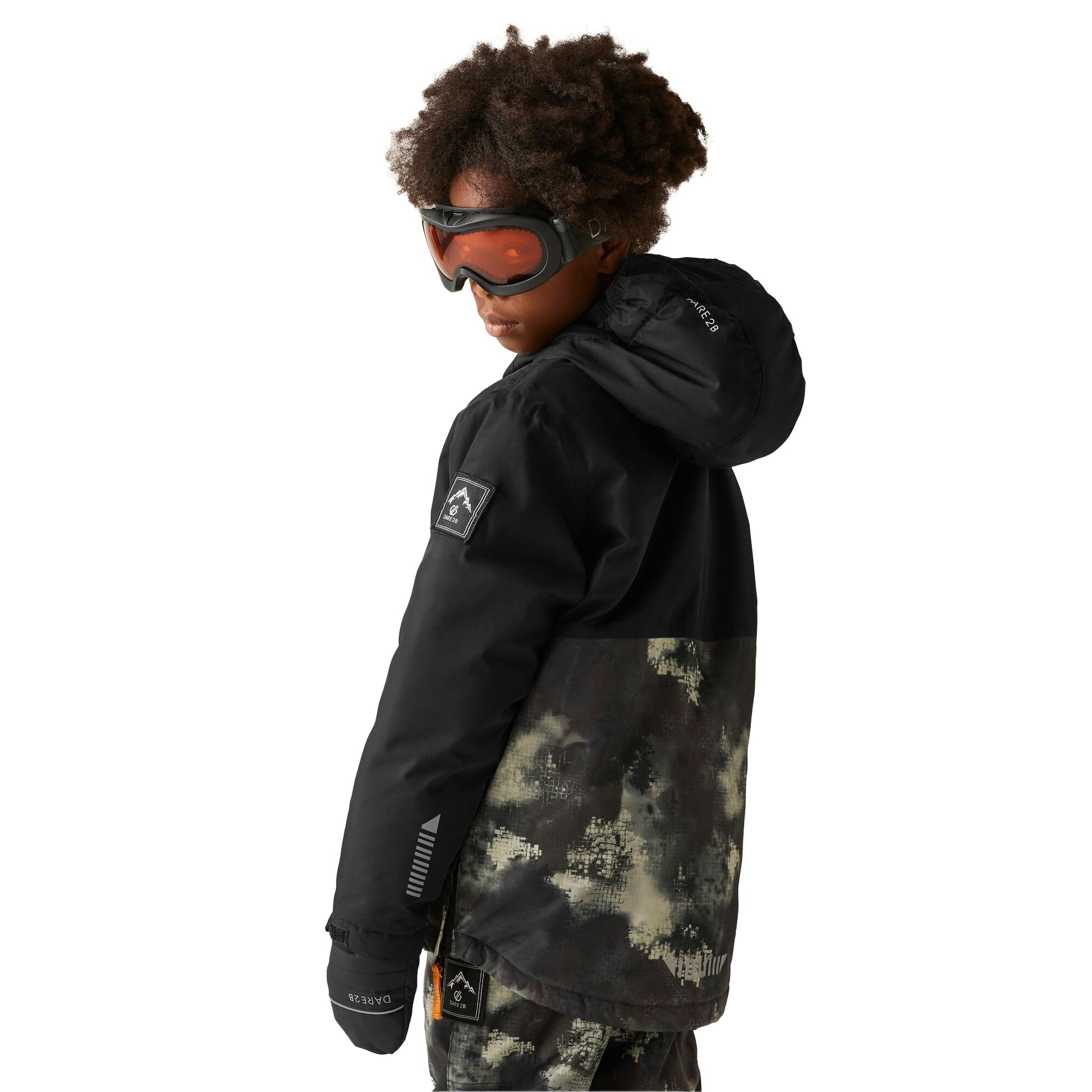 Glacier Green - Front - Dare 2B Childrens-Kids Freehand II Ski Jacket