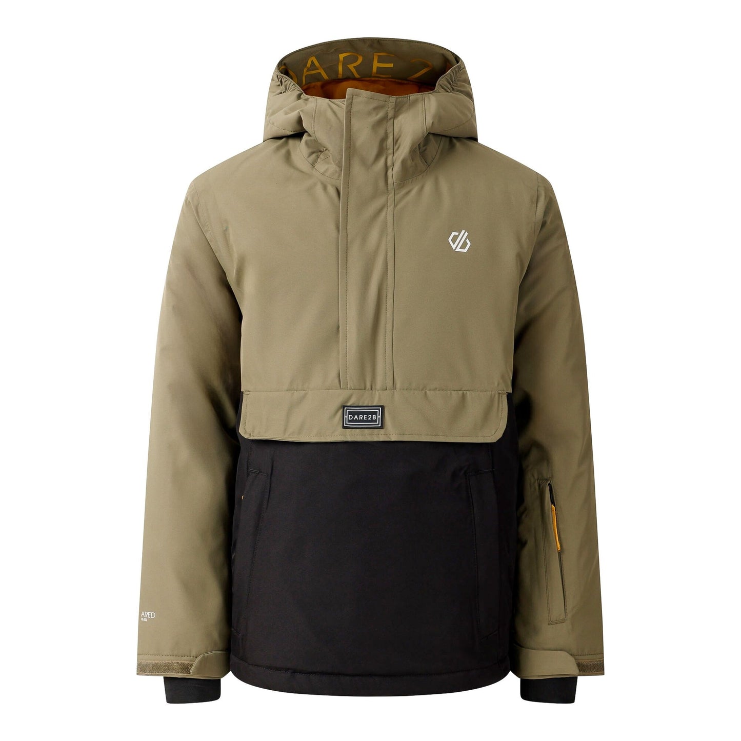 Olive Green - Back - Dare 2B Childrens-Kids Freehand II Ski Jacket