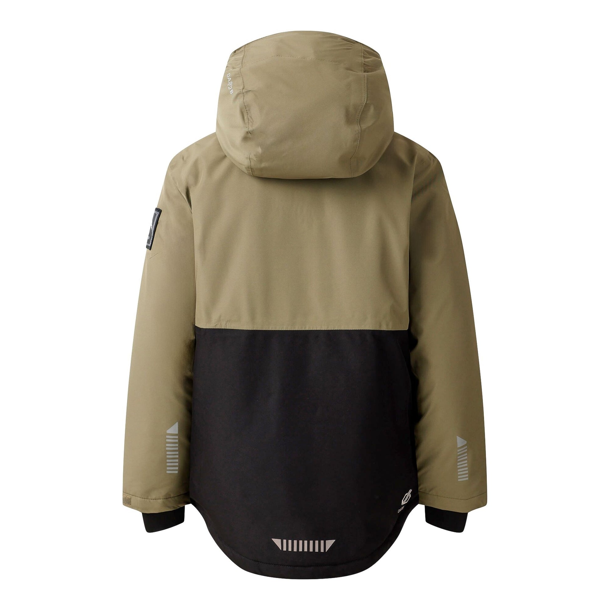 Olive Green - Side - Dare 2B Childrens-Kids Freehand II Ski Jacket