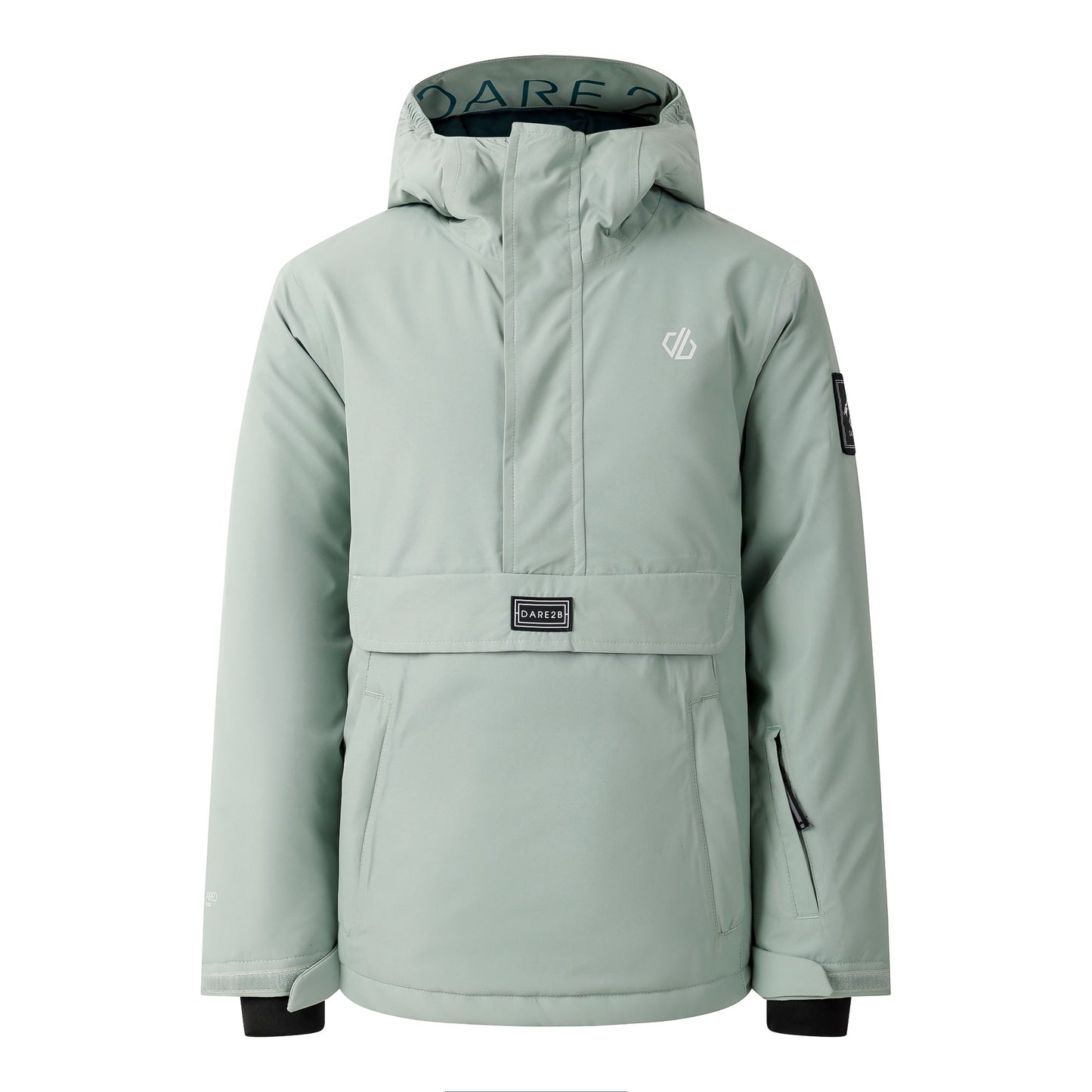 Glacier Green - Back - Dare 2B Childrens-Kids Freehand II Ski Jacket