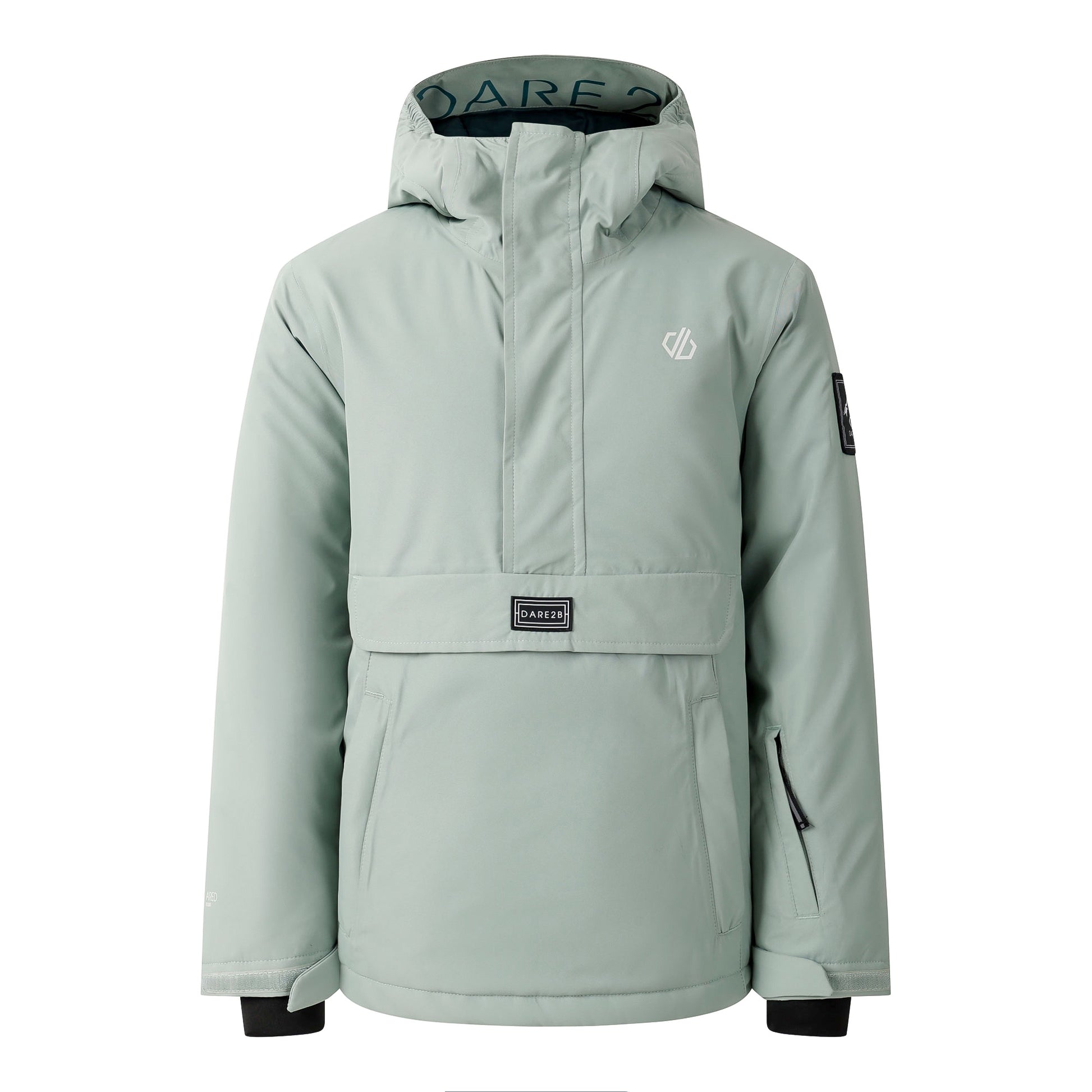 Glacier Green - Back - Dare 2B Childrens-Kids Freehand II Ski Jacket