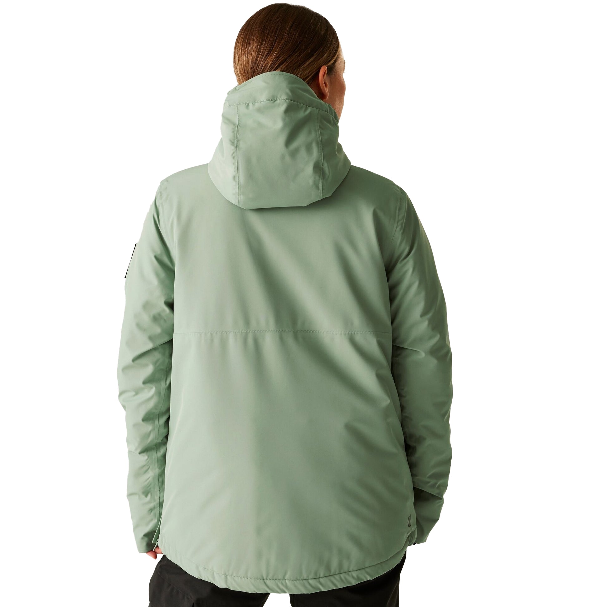Glacier Green - Pack Shot - Dare 2B Womens-Ladies Snowburst II Overhead Ski Jacket