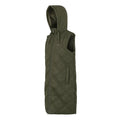 Khaki Green - Side - Regatta Womens-Ladies Rurietta Long Length Gilet