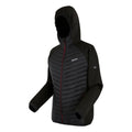 Black-Dark Maroon - Side - Regatta Mens Andreson Hybrid Jacket