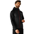 Black-Dark Maroon - Lifestyle - Regatta Mens Andreson Hybrid Jacket