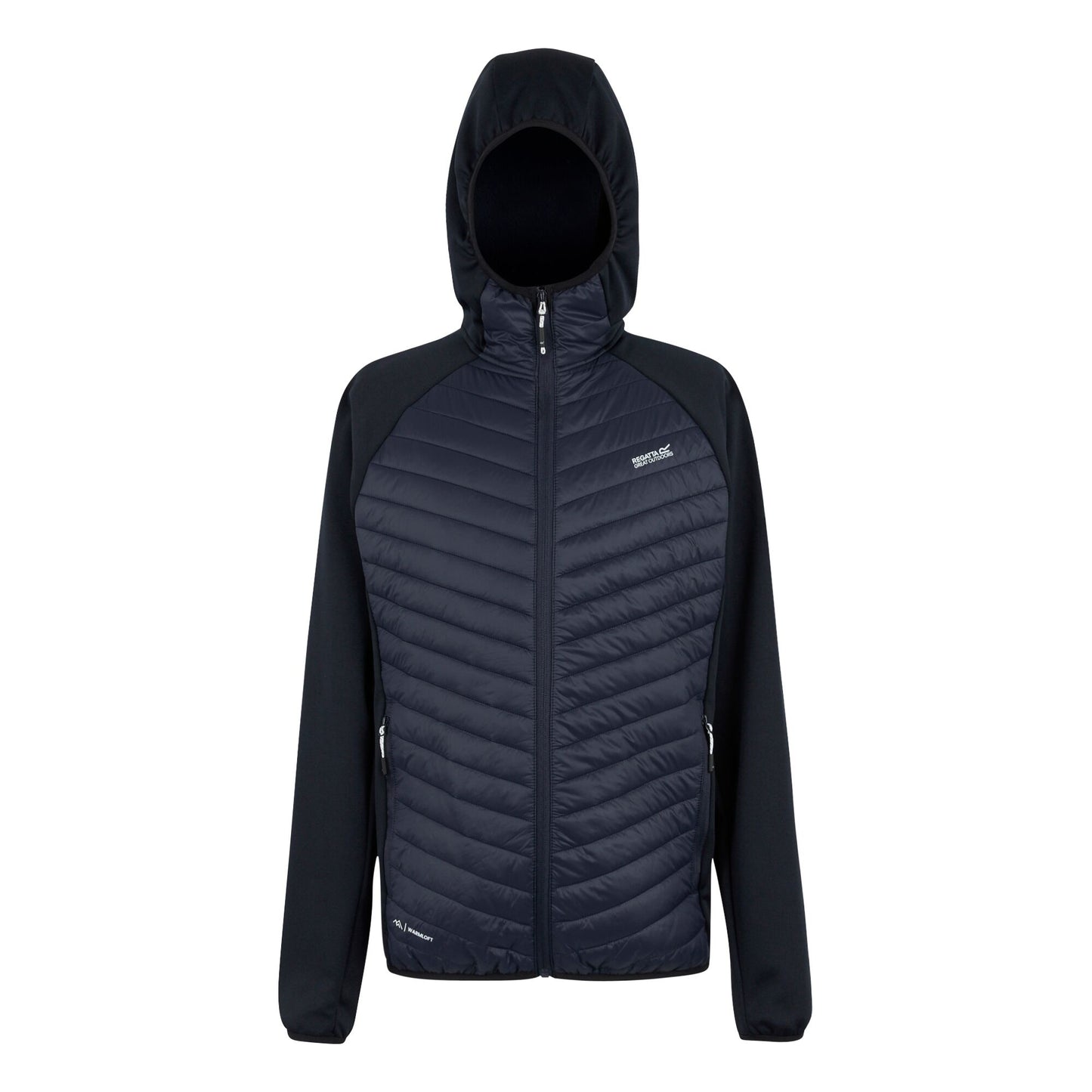 Navy - Front - Regatta Mens Andreson Hybrid Jacket