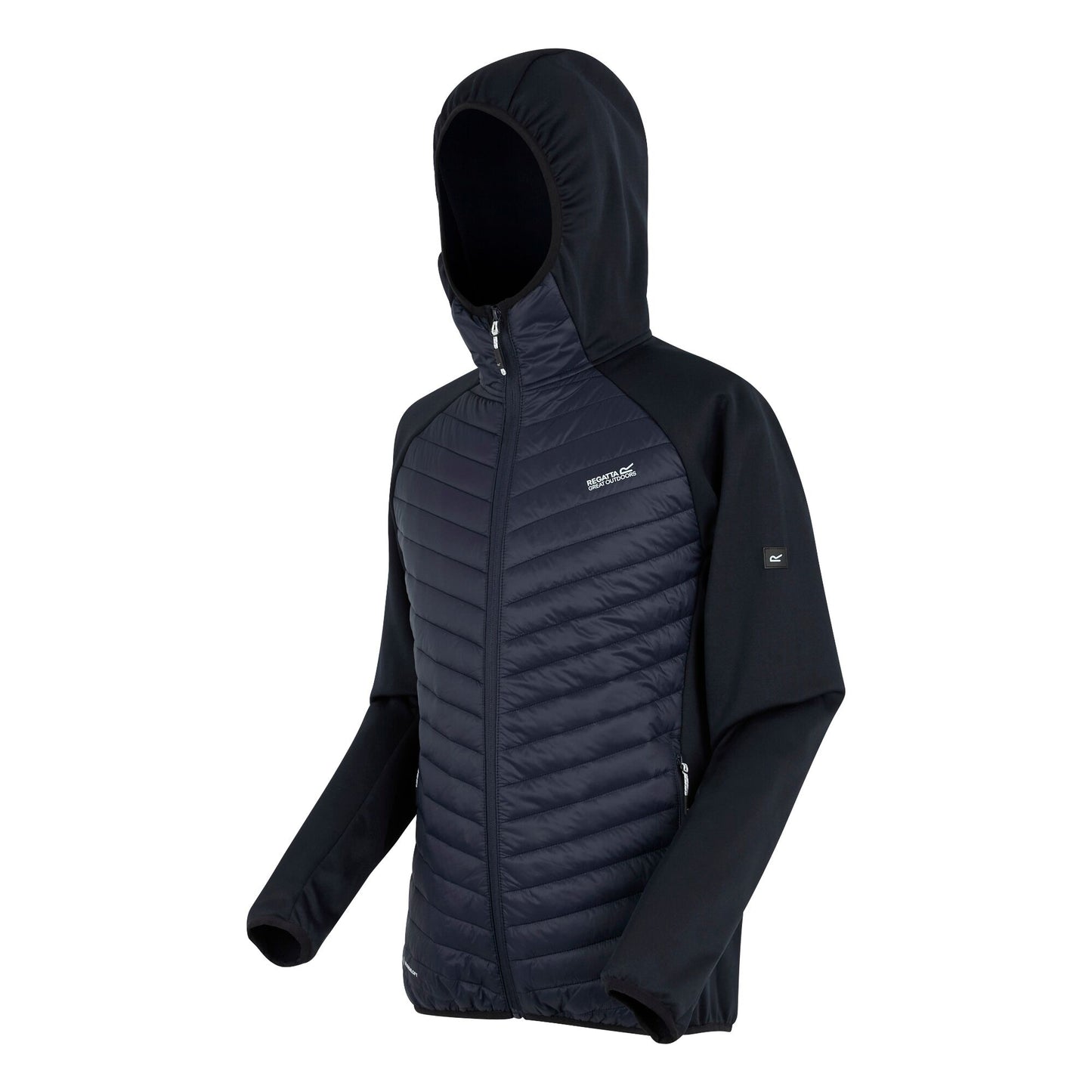 Navy - Side - Regatta Mens Andreson Hybrid Jacket
