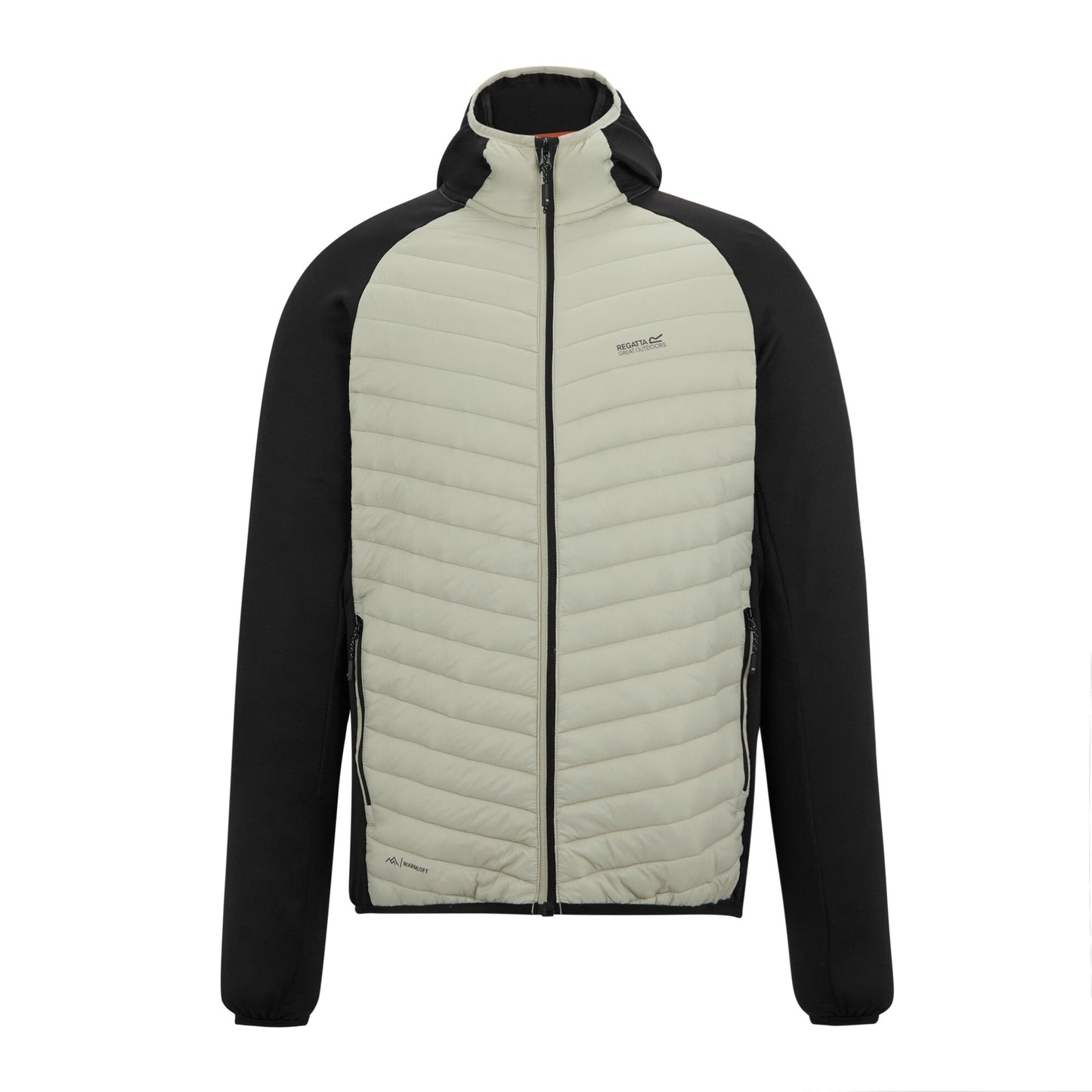 Abbeystone-Black - Front - Regatta Mens Andreson Hybrid Jacket
