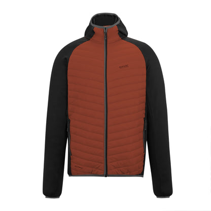 Brick-Black - Front - Regatta Mens Andreson Hybrid Jacket