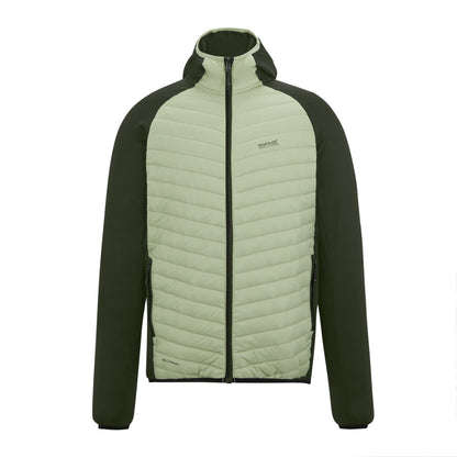 Light Sage-Dark Khaki - Front - Regatta Mens Andreson Hybrid Jacket
