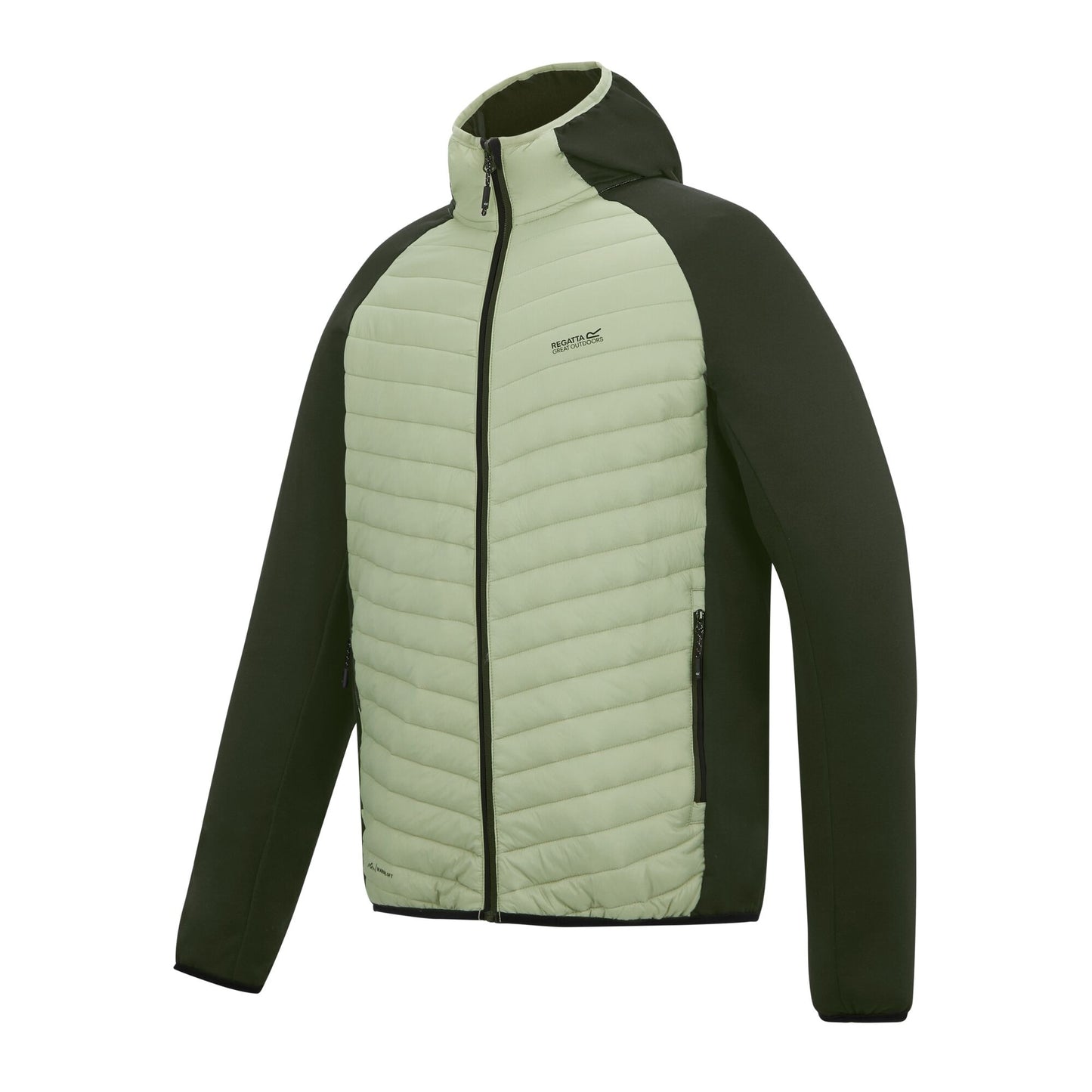 Light Sage-Dark Khaki - Side - Regatta Mens Andreson Hybrid Jacket