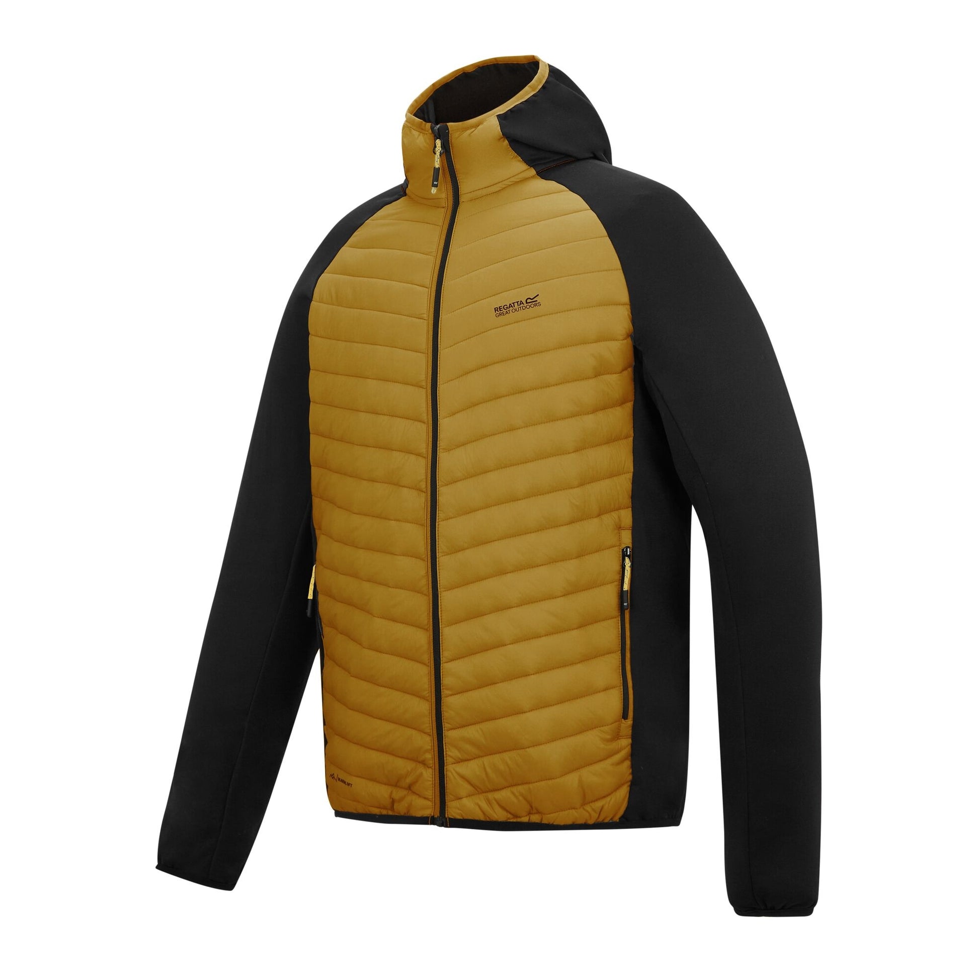 Wood Brown-Black - Side - Regatta Mens Andreson Hybrid Jacket