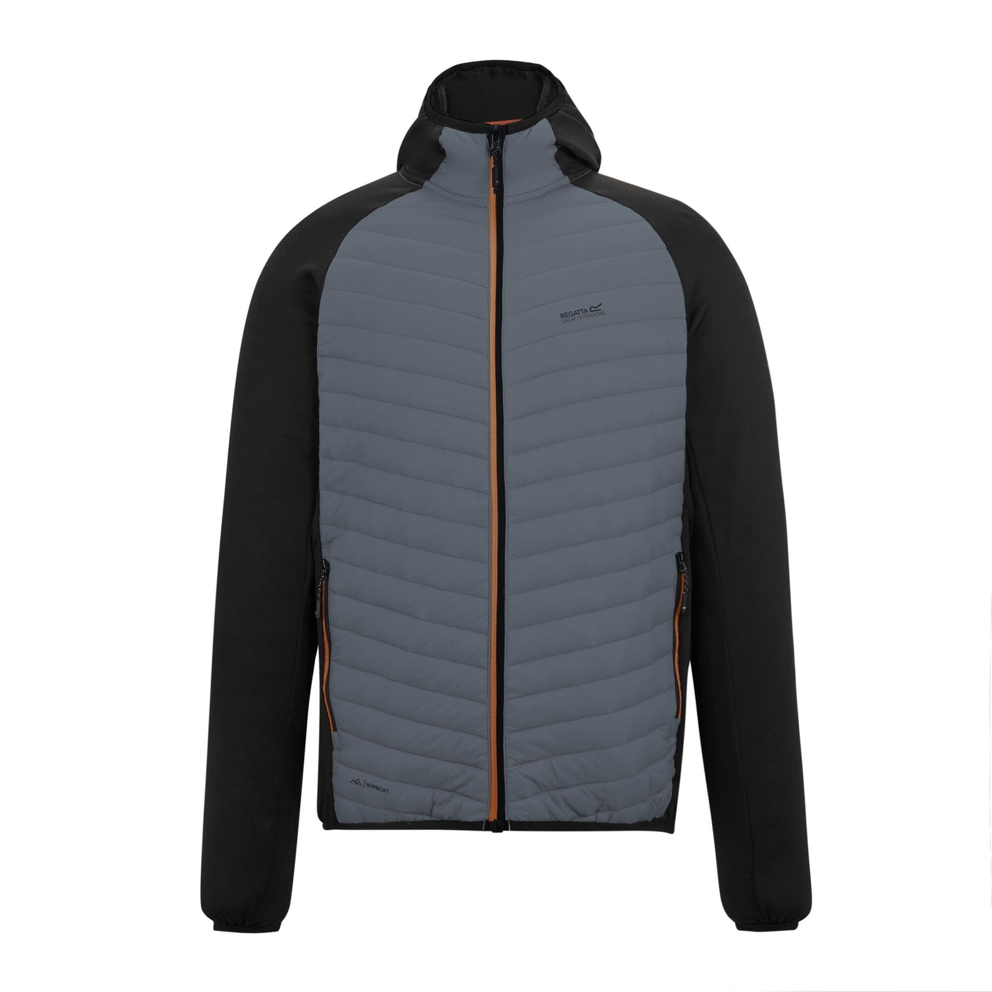 Dark Storm-Black - Front - Regatta Mens Andreson Hybrid Jacket