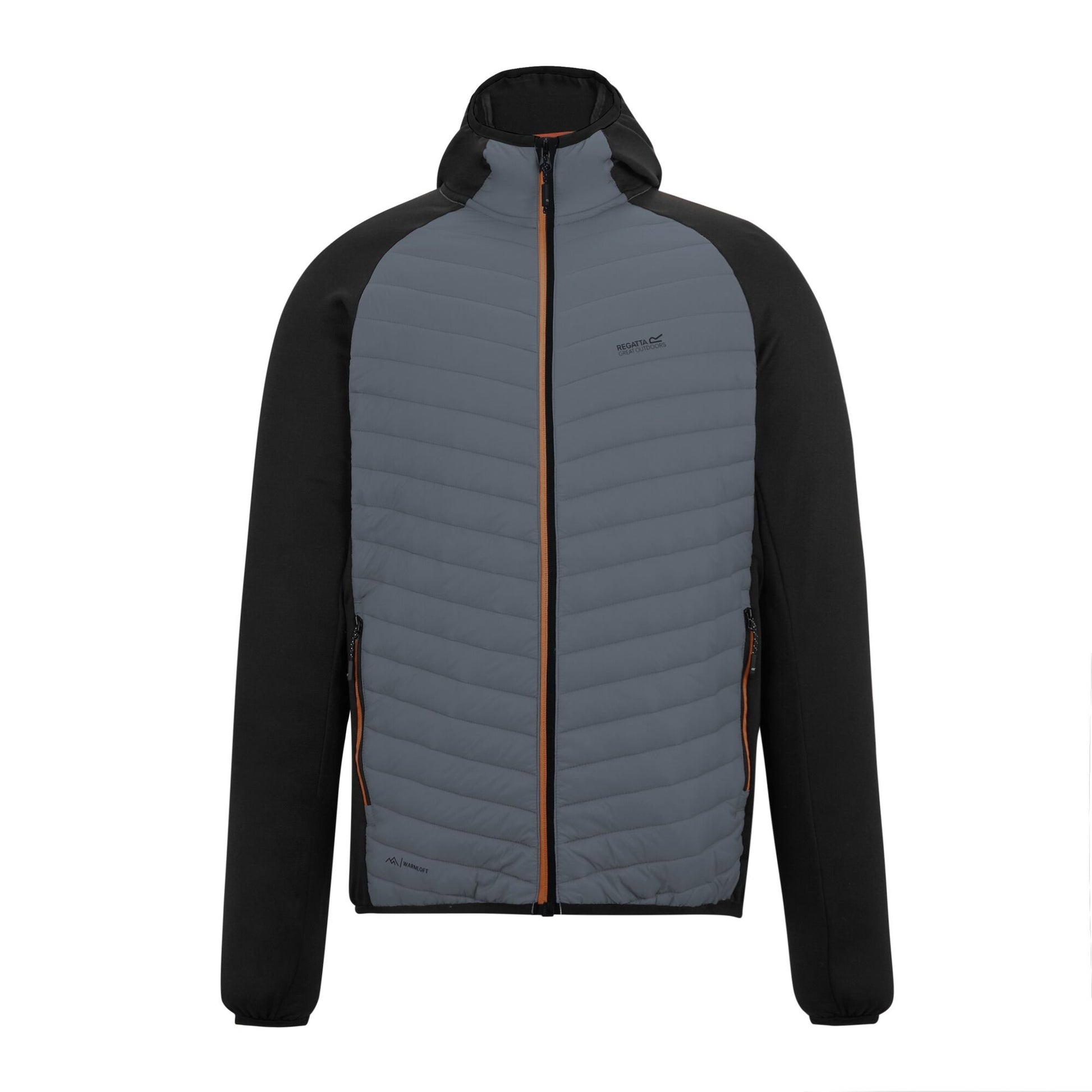 Dark Storm-Black - Front - Regatta Mens Andreson Hybrid Jacket