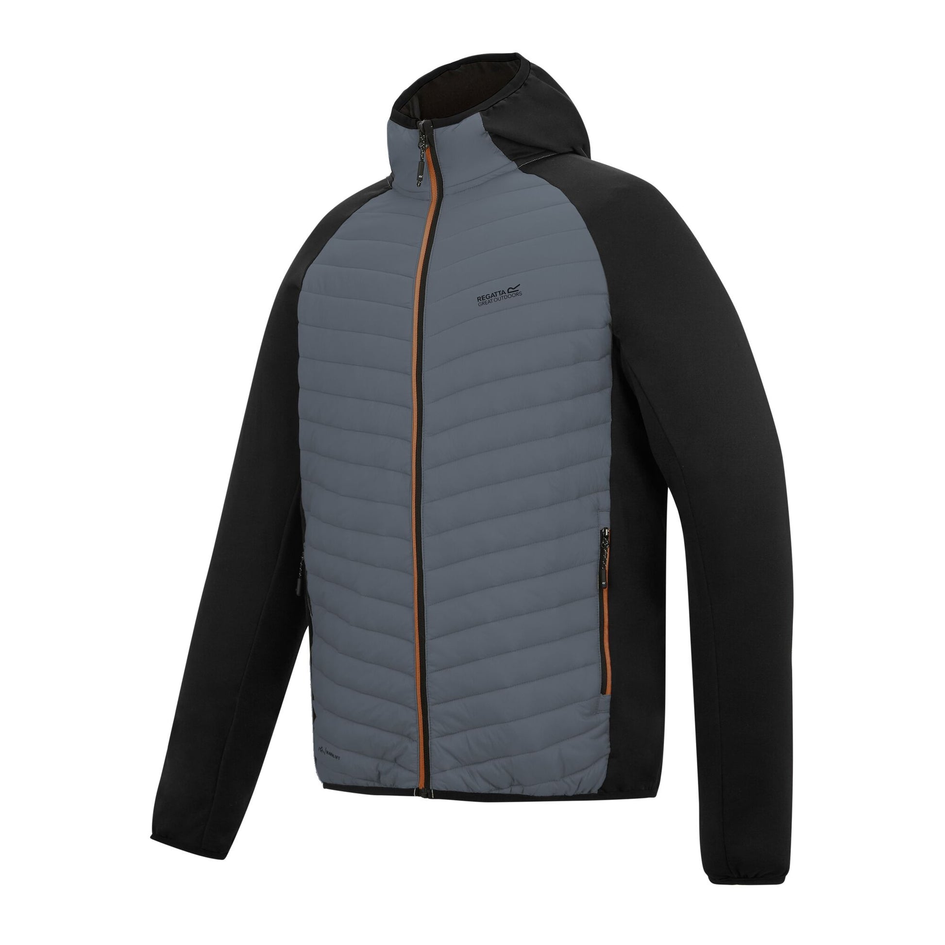 Dark Storm-Black - Side - Regatta Mens Andreson Hybrid Jacket