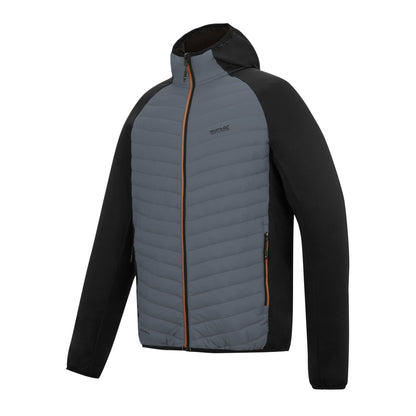 Dark Storm-Black - Side - Regatta Mens Andreson Hybrid Jacket