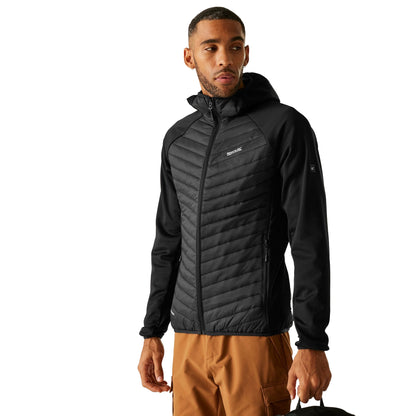Black - Lifestyle - Regatta Mens Andreson Hybrid Jacket
