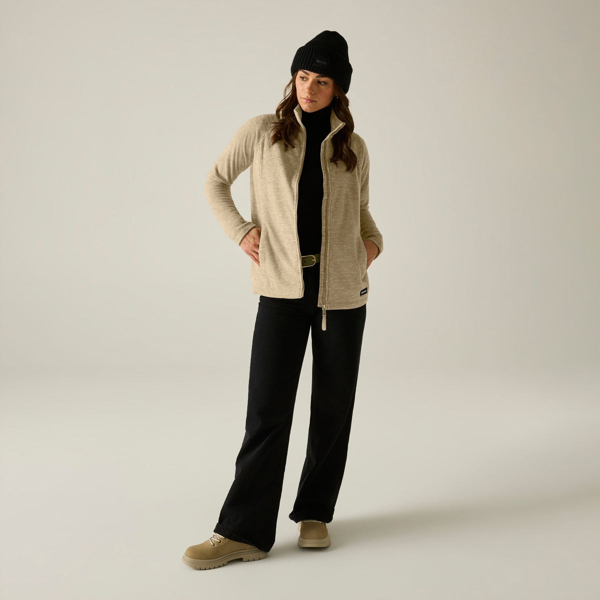 Barleycorn - Close up - Regatta Womens-Ladies Mayse Full Zip Fleece Jacket
