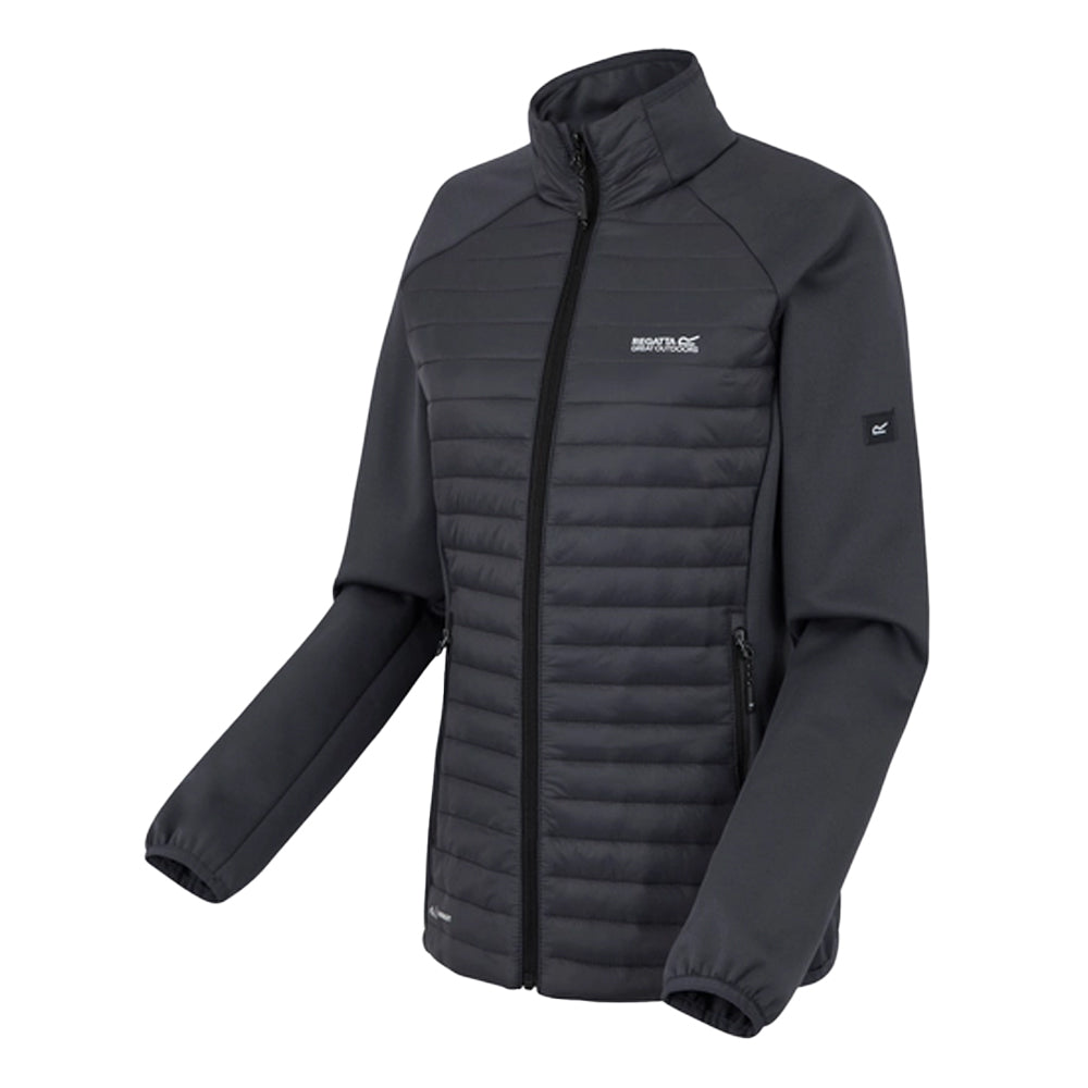 Seal Grey - Side - Regatta Womens-Ladies Clumber Hybrid Jacket
