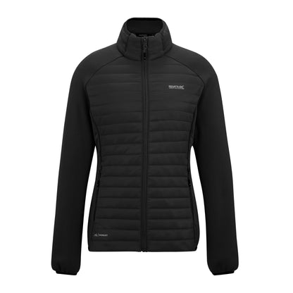 Black - Front - Regatta Womens-Ladies Clumber Hybrid Jacket