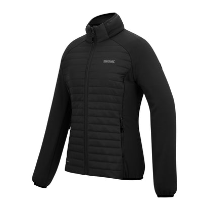 Black - Side - Regatta Womens-Ladies Clumber Hybrid Jacket
