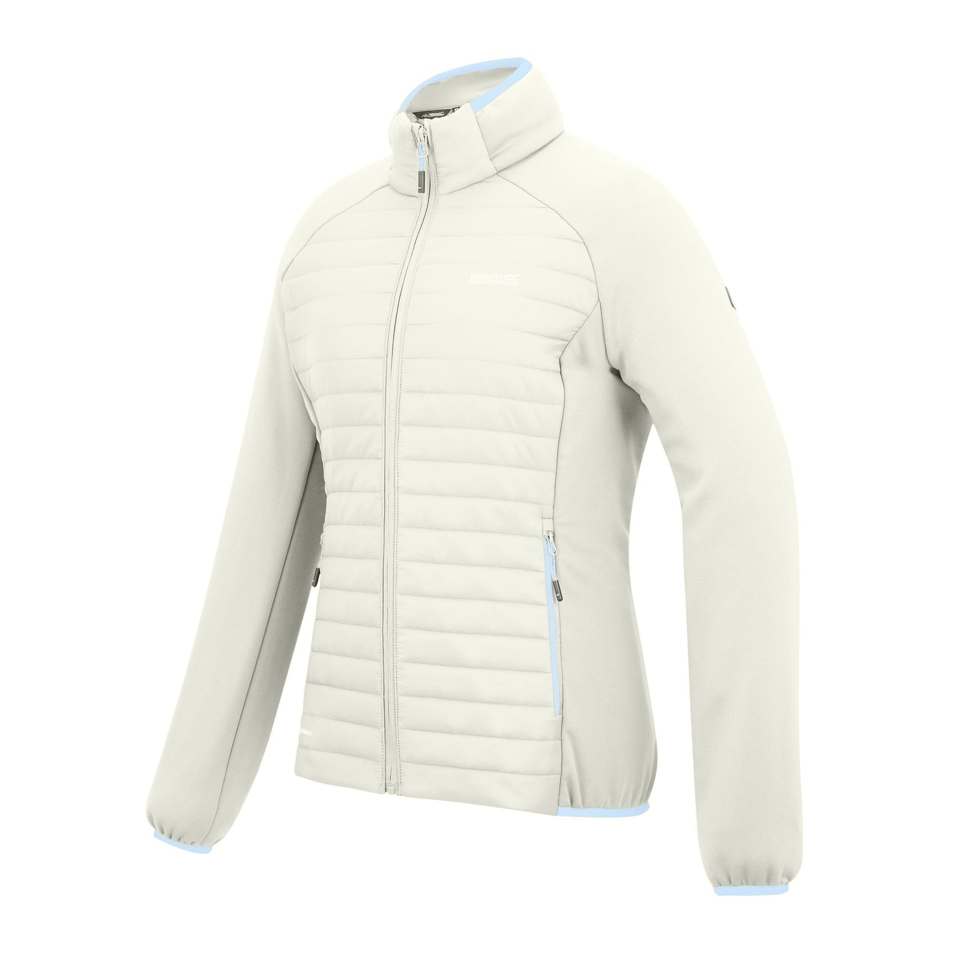 Barely White-Washed - Side - Regatta Womens-Ladies Clumber Hybrid Jacket