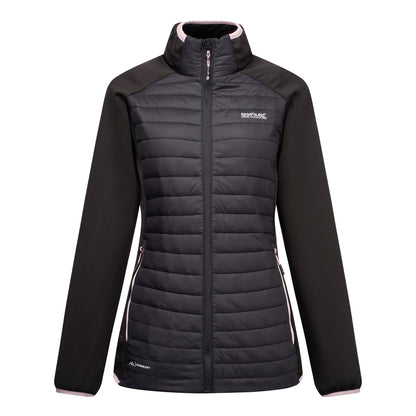 Black-Powder Lilac - Front - Regatta Womens-Ladies Clumber Hybrid Jacket